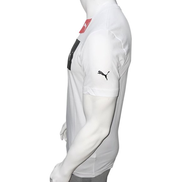 NWT PUMA MEN'S WHITE CREW NECK T-SHIRT SIZE S M L - Picture 3 of 5